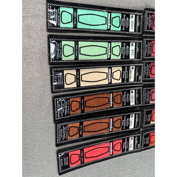 Madeira Embroidery Floss Set of 12 Colors 10m Each Mixed Shades Cotton & Polyest - Picture 2 of 5